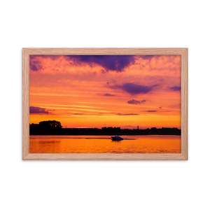 "Burning Sky" 12''x18'' Framed Print